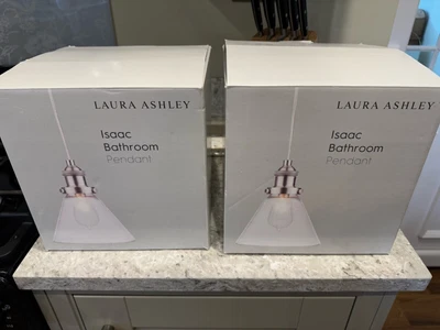 £80 • Buy Pair Of New Laura Ashley Isaac Bathroom Pendant Lights