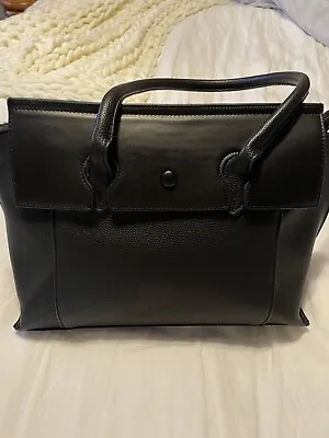 Melie Bianco Black Vegan Leather Black Bag • $30