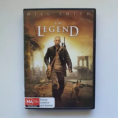 I Am Legend DVD 2007 Post-Apocalypse Zombie Will Smith Region 4 VGC Free Post • $7.68