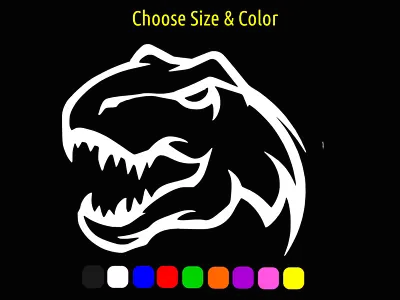 Tyrannosaurus Rex T Rex Tribal Dinosaur Decal Window Laptop CHOOSE SIZE COLOR • $2.84