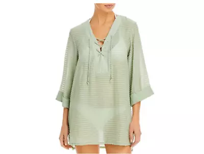 J. Valdi Womens Crinkled Tunic Beachwear Cover-Up Multiple Sizes MSRP$58 • $5.49