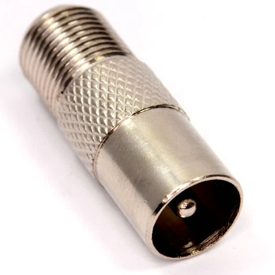£2.11 • Buy Satellite To Coax Adapter F-Type Female Screw Cable To RF TV Aerial Coaxial Lead