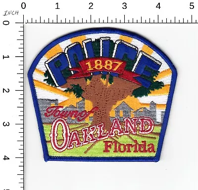 Town Of Oakland -- Florida Police Collectible Nice Design Patch • $8.79