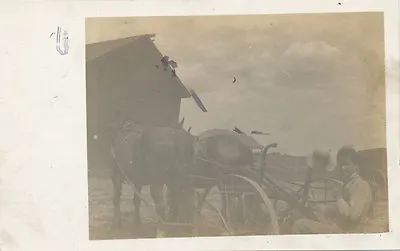 Horse Drawn Farm Cultivator RPPC Ca. 1908 *  • $8.99