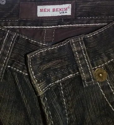 Mek Corduroy Bootcut Jeans Brown Actual Size 30 X 28 Hemmed • $18