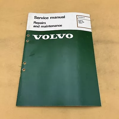 Volvo Repairs & Maintenance Brakes 240/260 1975-1982 Service Manual • $17