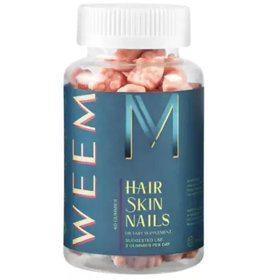 Hair Skin And Nails Gummies Supports Fast Healthy Hair Vegan Biotin Vitamin WEEM • $27.99