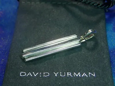 10 Grams Authentic David Yurman Sterling Silver Royal Ingot Dog Tag Pendant $350 • $210