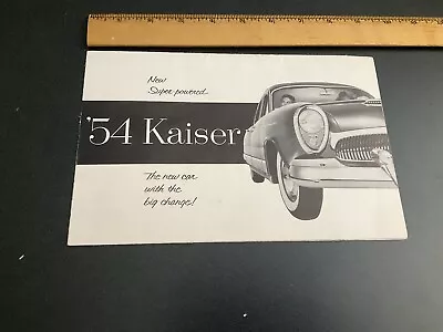 Kaiser Range Brochure 1954 Darrin 161 Vintage Opens Large Vintage • $12