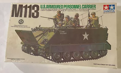 US Armoured Personnel Carrier M113 W/Figures 1:35 Scale Model Kit TAMIYA 35040 • $30