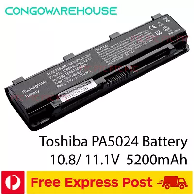 Laptop Power Battery PA5109U-1BRS PA5108U-1BRS Toshiba Satellite C50-A C50D-A • $46.85