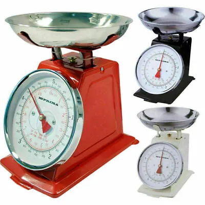 5KG Traditional Weighing Kitchen Scale Bowl Retro Mechanical Vintage Scale NEW • £15.90