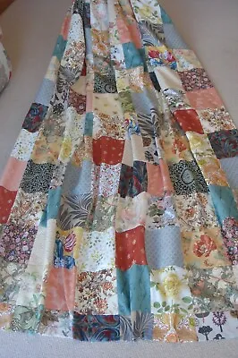 Sanderson Laura Ashley Liberty Door Curtain Single Patchwork  Lined 92  Long New • £86