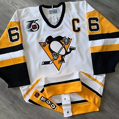 Authentic 1992 Mario Lemieux Pittsburgh Penguins Jersey 44 CCM TBTC 75th • $990