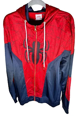 Mens Official Marvel Ultimate Spiderman Bioworld Europe Hoodie Size 3XL • £32.99