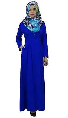 $49.93 • Buy Bimba Women's Full-Sleeve Muslim Clothing Islamic Abayas Maxi Jilbab Dress With
