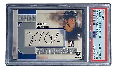 Vincent Lecavalier Signed 2011 In The Game #A-VL Lightning Hockey Card PSA/DNA • $89.99