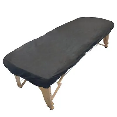 20/100pcs Disposable Fitted Massage Table Sheets Bed Covers 82  X 35  Black • $19.99