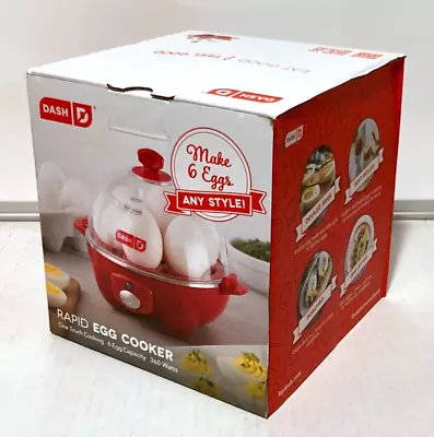 DASH Rapid Egg Cooker 6 Eggs Capacity Electric Hard Boiled Poached Soft Boiled • $21.59