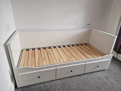 IKEA Hemnes Day-bed With 3 Drawer White ( No Mattress) Cabin . Single Double  • £150