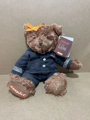 EasyJet Lily Captain Teddy Bear Plush British Plane Airline Easy Jet Collectible • £14.99