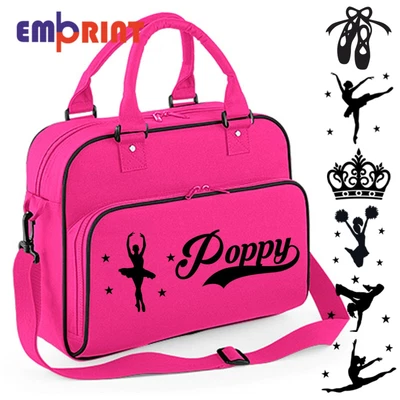 £15.99 • Buy Personalised Fuschia Dance Bag Girls Gymnastics Childrens Glitter Ballet School