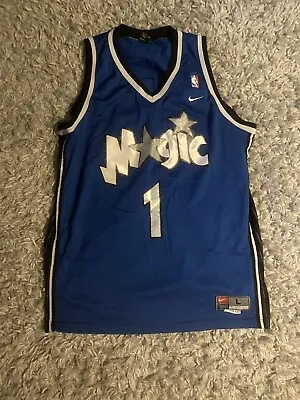 Nike Orlando Magic Tracy McGrady #1 NBA Basketball Jersey Blue Men's Large+2 • $29.99