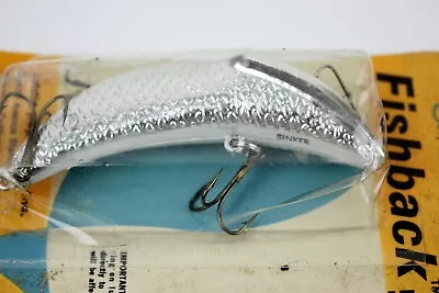 Eddie Pope's Fishback Lures Sinker FB620 S Silver Plate 7/8 Oz Original Bubble • $15.90