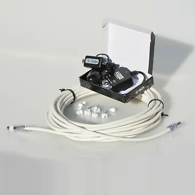 £20.99 • Buy 30m White RG6 Coax Cable + IO-Link Box RF Modulator For Sky HD & Black Magic Eye