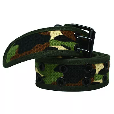 Canvas Double Grommet Hole Belt    100% Cotton & Strong & Unisex    Up To 4XL • $6.49