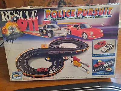 Marchon Rescue 911 Police Pursuit Rare 1993 Toy Slot Car Racing • $25
