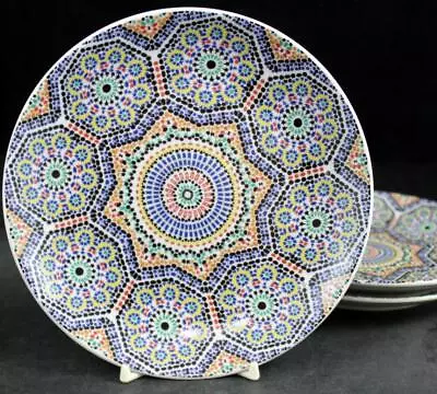 Cocema Fes Morocco Tile Mosaic Group Of 3 Bread & Butter Plates • $40.88