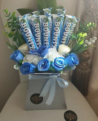 £26.99 • Buy Stunning Chocolate Bouquet Bounty & Silk Flowers Gift Hamper 