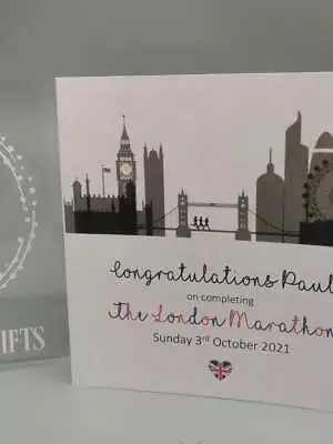 Personalised Congratulations On Completing London Marathon Card - Running • £3.40