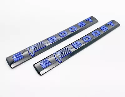 Fit NEW 2022-2023 Ford F150 LIGHTNING Bedside Nameplate / Emblem E BOOST Blue • $48.88