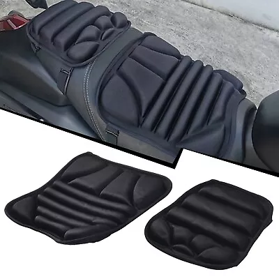 2Pcs Motorcycle For Seat Cushion Set Gel Cover Pad/Universal Pressure Relief • $16.73