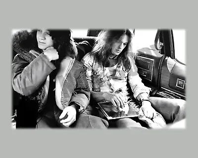 Eddie Van Halen David Lee Roth Riding In The Back Of Limo 8x10 Photo • $11.99