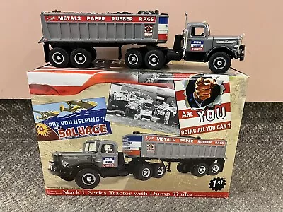 * First Gear 1/34 Mack L Series Tractor With Dump Trailer #10-3434 *st • $140