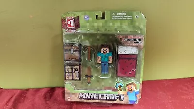 Minecraft Overworld Survival Pack Steve Series 1 Action Figure NEW • $18