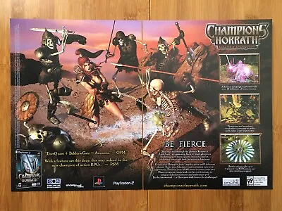 Champions Of Norrath PS2 Playstation 2 2003 Print Ad/Poster Official EverQuest • £17.09