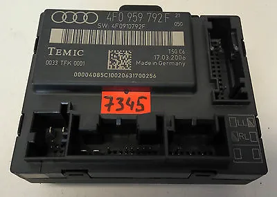 4F0959792F Original Audi A6 4F Door Control Unit Control Unit Front Right VR • $10.43