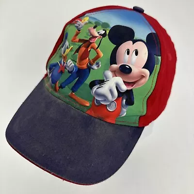 Mickey Mouse Goofy Donald Kids Ball Cap Hat Snapback Baseball • £13.02