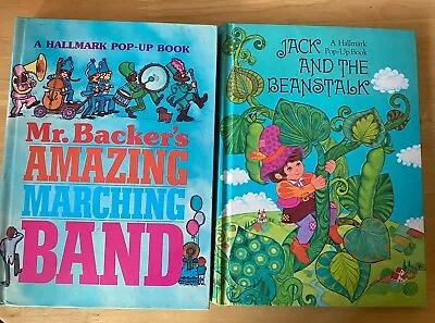 Lot Of 2 Vintage HALLMARK Pop-up Books MR. BACKER'S AMAZING MARCHING BAND + Jack • £35