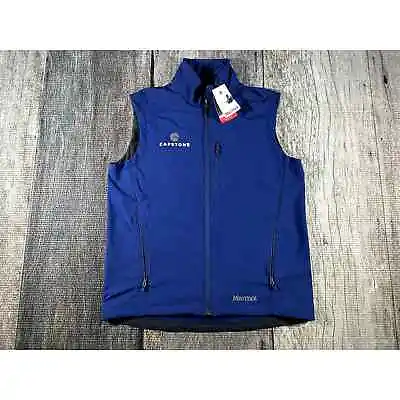 NWT Marmot Approach Vest Soft Shell Custom Logo Navy Blue Men’s  • $39.99