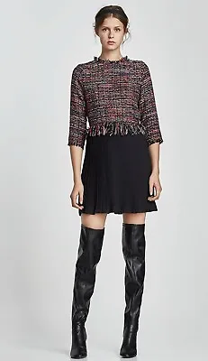Gorgeous Zara Tweed & Pleat Combo Dress S Bnwt • £15