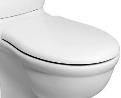 £29.95 • Buy Replacement White Toilet Seat Fits Ideal Standard Alto  Hinges Included E759001