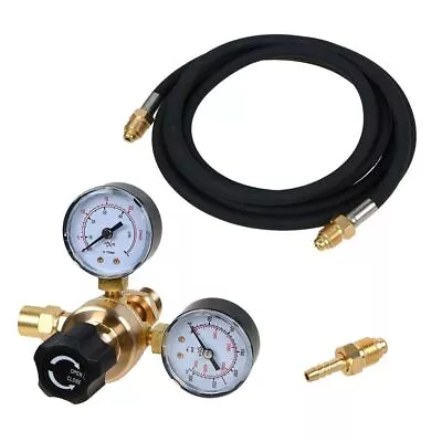 Argon/CO2 Tig MIG Flow Meter Welding Regulator Gas Welder Gauges CGA-580 W/ Hose • $30