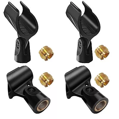 Universal Microphone Clip Holder With 5/8  Male To 3/8  Female Screw Adapter ... • $19.68