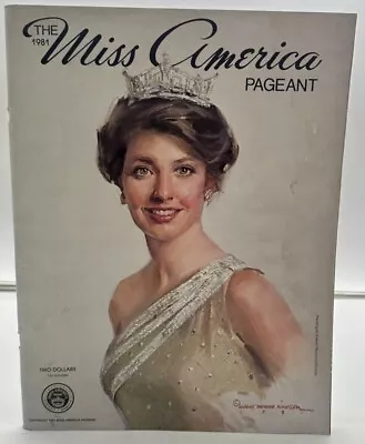 Original 1981 Program Official Miss America National Pageant Program • $9.95