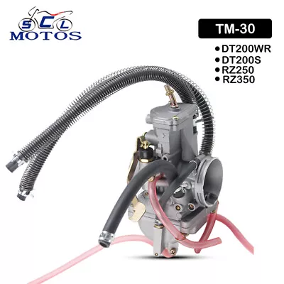 Mikuni TM30 30mm Flat Slide Smoothbore Carb Carburetor For YAMAHA DT200WR DT200S • $85